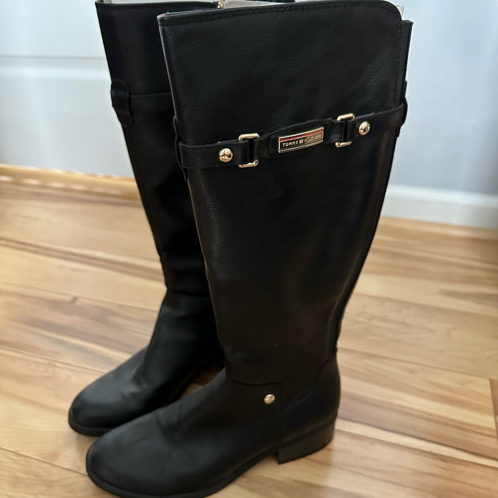 Black Moto Riding Boot